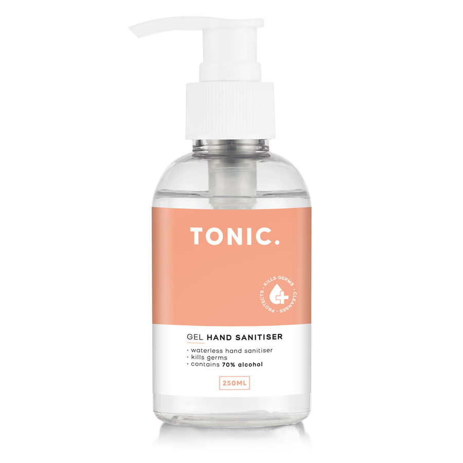 250ml Tonic Gel Hand Sanitiser Pump king ppe buy shop covid-19 coronavirus online